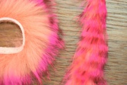 Кроличьи полоски Hareline Magnum Tiger Barred Strips Hot Pink/Brown/Sh.Pink