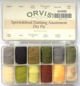   Orvis Spectrablend Dry Fly Dubbing Assortment