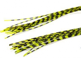   Hareline Grizzly Barred Rubber Legs Medium Fluo Chartreuse