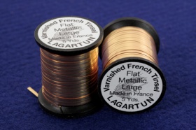 Плоский люрекс Lagartun Metallic Flat Tinsel Small 10 yd Copper