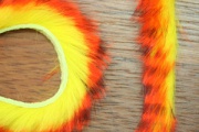 Кроличьи полоски Hareline Magnum Tiger Barred Strips Orange/Black/Yellow