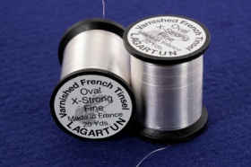   Lagartun Metallic Oval Tinsel X-Strong Fine Silver
