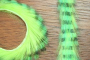 Кроличьи полоски Hareline Magnum Tiger Barred Strips Mahi Green/Black/Chartreuse