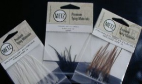   Metz Packaget Dry Fly Hackle #20 Black