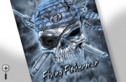 Защитный платок Midnight Angler Pirate Skull Sunbandit