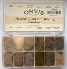   Orvis Natural Blend Fur Dubbing Assortment