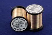 Овальный люрекс Lagartun Metallic Oval Tinsel X-Fine Silk Core 20 yd Gold