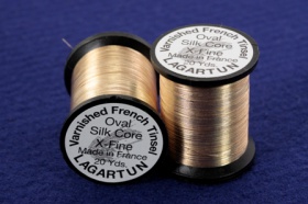 Овальный люрекс Lagartun Metallic Oval Tinsel X-Fine Silk Core 20 yd Gold