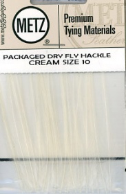   Metz Packaget Dry Fly Hackle #18 Cream